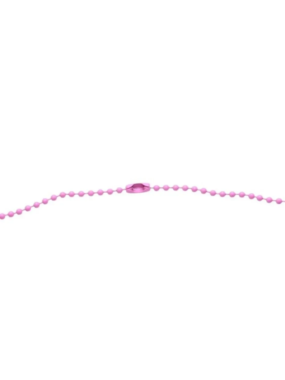 Chrome Hearts Padlock Flerknee Silicone Rubber Necklace Pink Ball Chain